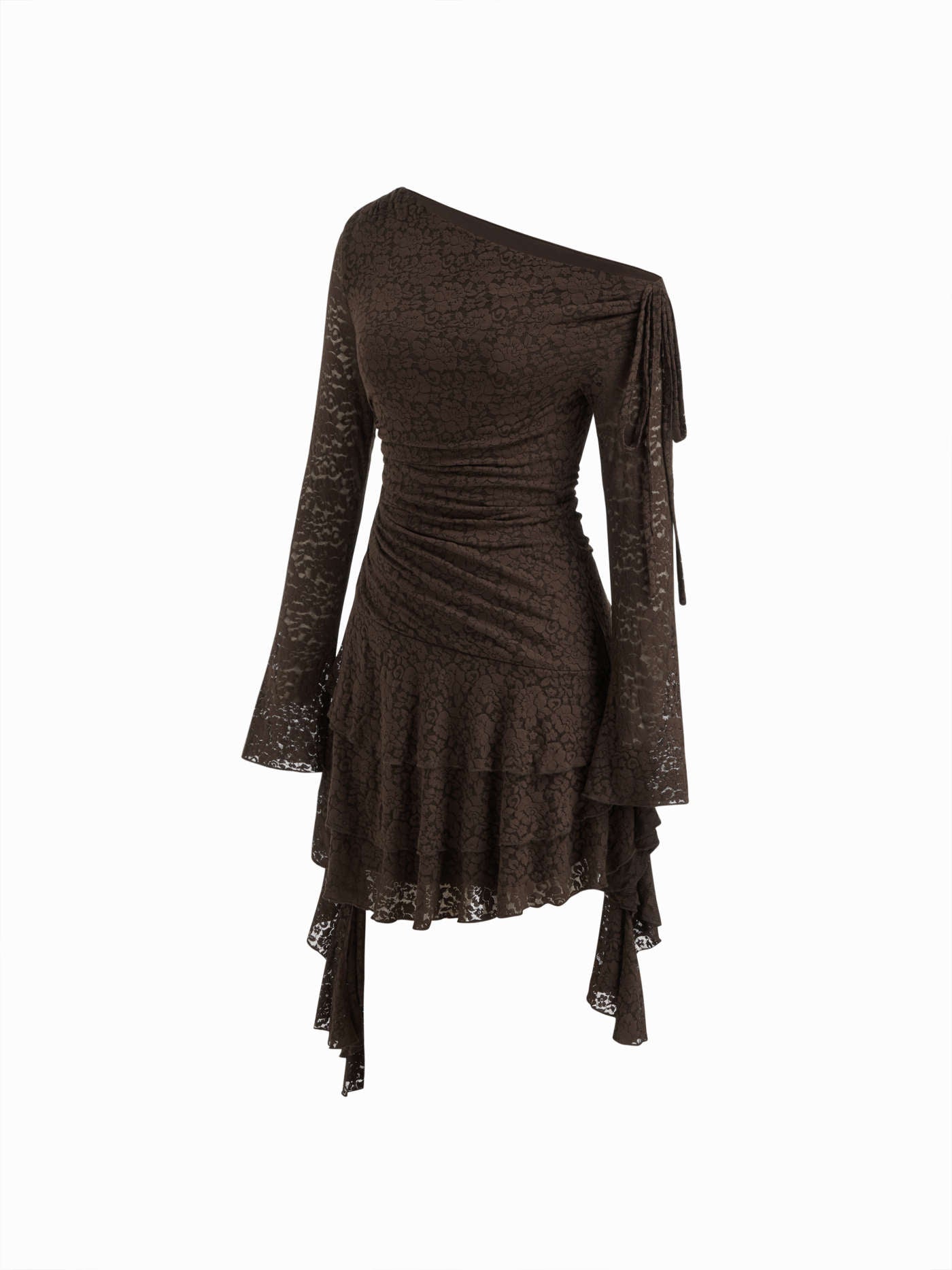 ABITO MINI A STRATI ARRICCIATO