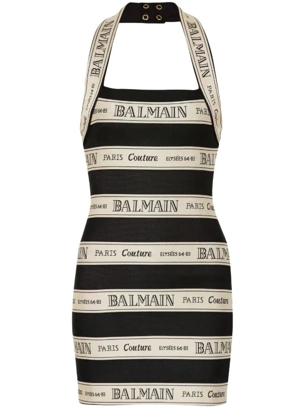 Balmain
Abito corto con effetto jacquard