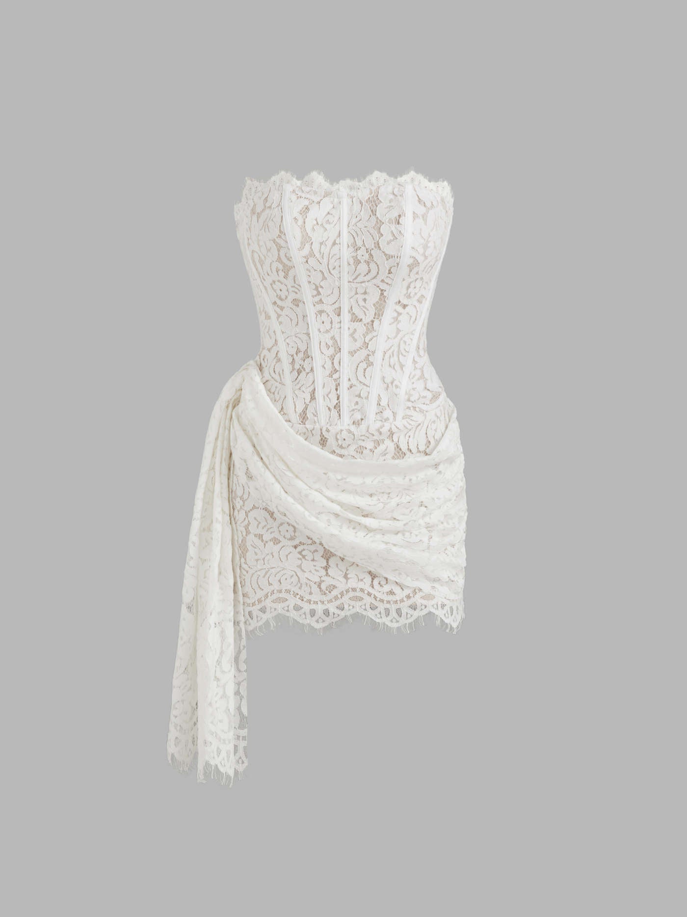 MINI ABITO IN PIZZO CON TUBO E SCHIENALE SUNNY™
